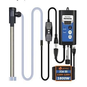 1800W Titanium Immersion Water Heater Portable Electric Hot Tub & PooL